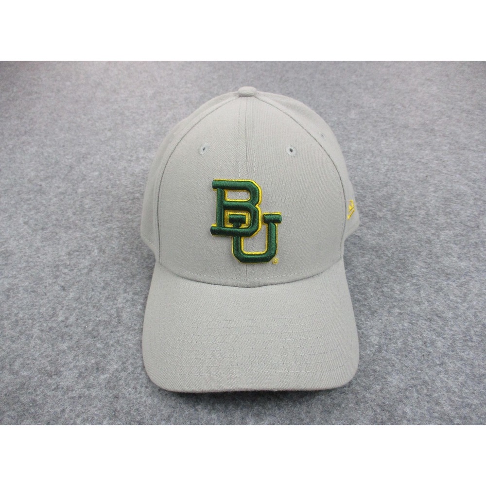 Baylor Bears Hat Cap Fitted Mens‎ Large Gray Green New Era NCAA College Football